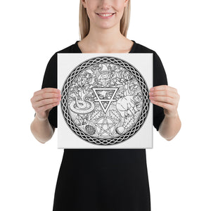 Earth Element with background canvas print