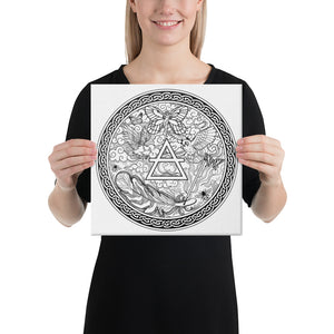 Air Element with background canvas print